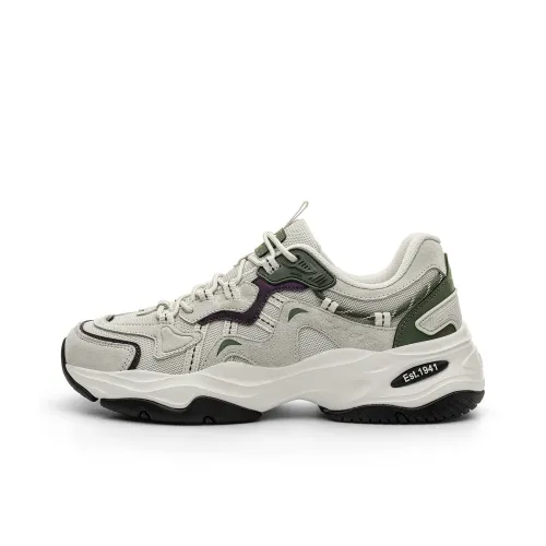 JEEP SPIRIT Толстая подошва Низкий топ [Premium Texture] Дракон Цвет колодца Зеленый Мужской