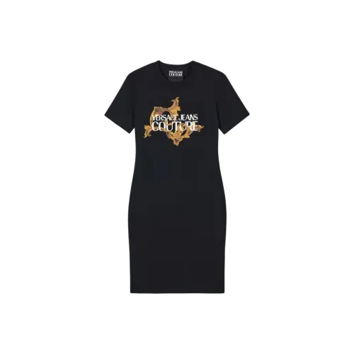 VERSACE JEANS COUTURE Короткое платье с короткими рукавами женское