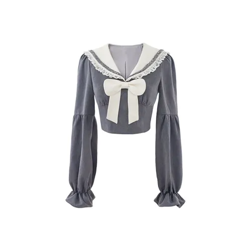 MO VOICE Серый Высокое качество Женские Комплекты с Юбкой