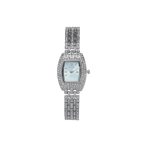 AIVN Кварцевый механизм сплав ремешок женские часы белый циферблат