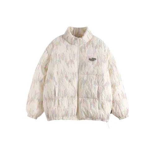 Meanalot Молоко Белый Пуховик Женские Пуховики (Пуфы)