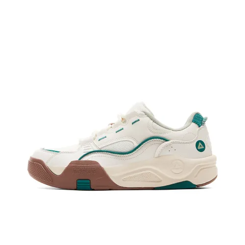 PEAK State Pole Roaming Обувь Износостойкая и Противоскользящая Низкие Кроссовки для Скейтбординга Мужские Белые Зеленые