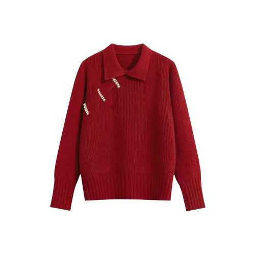 JOSR Красный Женский Трикотаж