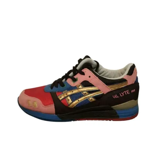 Ronnie Fieg X David Z x Asics Gel Lyte 3 Беговые кроссовки Мужской Черный Синий Красный
