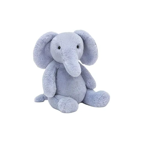 JELLYCAT Jungle Animal Collection Chubby Elephant Blue Куклы Плюшевая кукла Высота 32 см 18 см