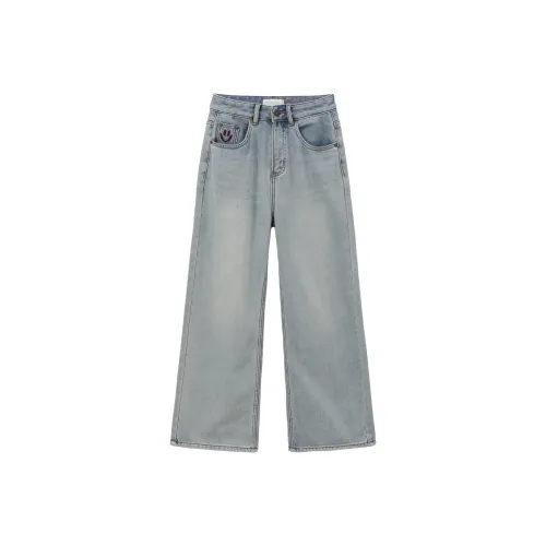 Another alley Светло-синие Женские Джинсы