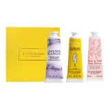 Трехкомпонентный набор: Сладкий Вишневый цветок Крем для рук 30 мл + Белый Лавандовый Крем для рук 30 мл + Фруктовый Крем для рук с пеном 30 мл