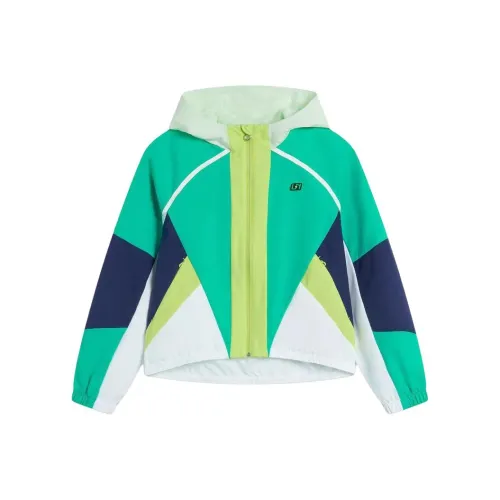 LINING YOUNG Теннис Медный Зеленый Темный Корабельный Синий Детский Топ