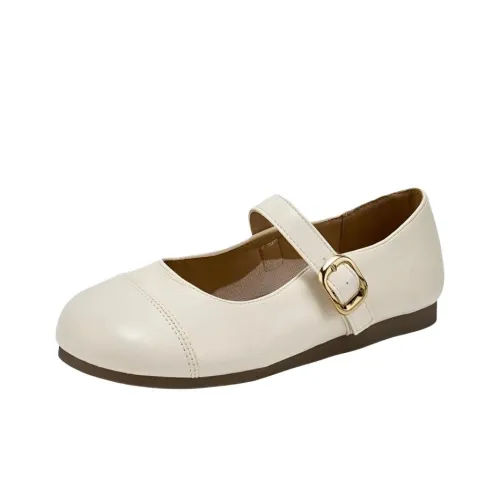 Wuji Плоская подошва Туфли Мэри Джейн Женские