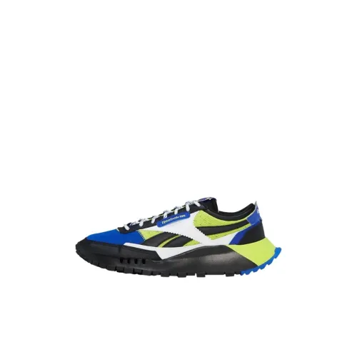 Reebok Classic Leather Low Топ Kids Lifestyle Shoes Черный синий желтый Детский