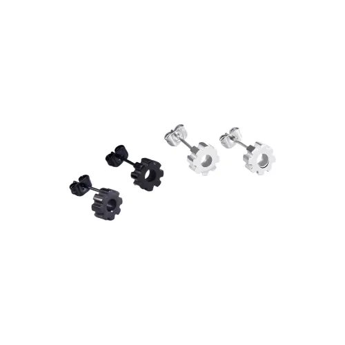 Quarqor Титановые и Стальные Серьги-гвоздики Мужские