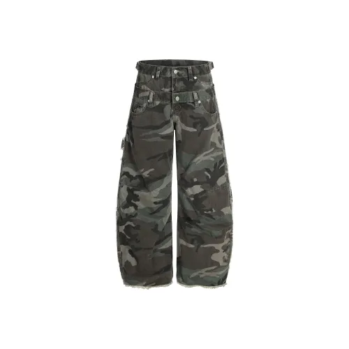 ZXBY Камуфляж Унисекс Карго Брюки