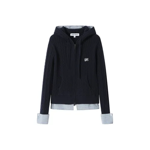 ANDREA MARTIN Темно-синий Синий Женский Трикотаж