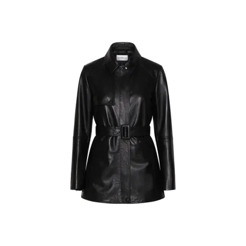 Marella Черные Женские Кожаные Куртки