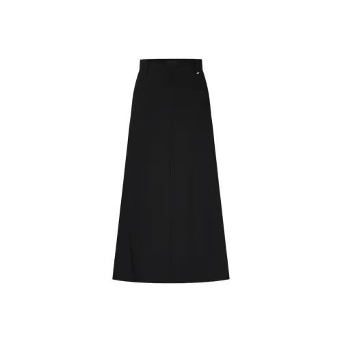 MO CO Черные Женские Повседневные Длинные Юбки