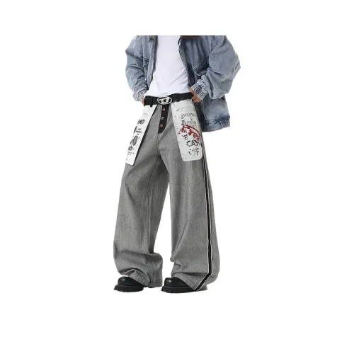 REXSHION Серые Унисекс Повседневные Штаны