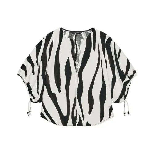 ZARA ZW Series Телесный Черный Женские Рубашки