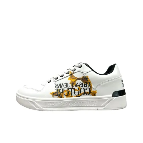 VERSACE JEANS COUTURE Низкие кроссовки для скейтбординга Мужские Белые