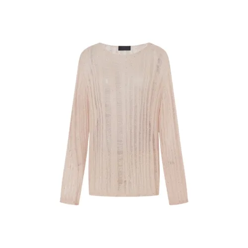 MO CO Пыльно-розовый Женский Трикотаж