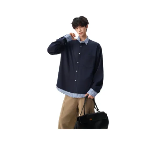 SANTASTIC Синий Унисекс Рубашки