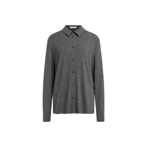 12 STOREEZ Темно-серый Женские Рубашки