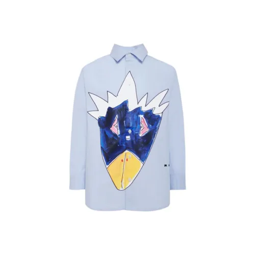 MARNI Светло-синие детские повседневные рубашки