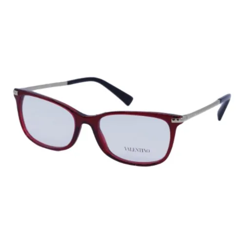 Valentino Металл Ацетат Квадратные Оправы для очков Женские Красные