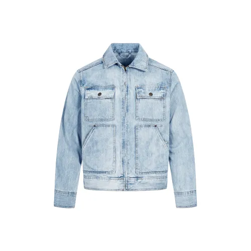 MT99 Светло-синий Унисекс Джинсовые куртки