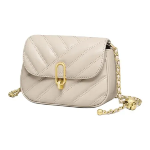 PT'SON Коровья кожа Сумка через плечо Стандартная Женская Экрю