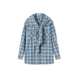 Голубо-серый в клетку