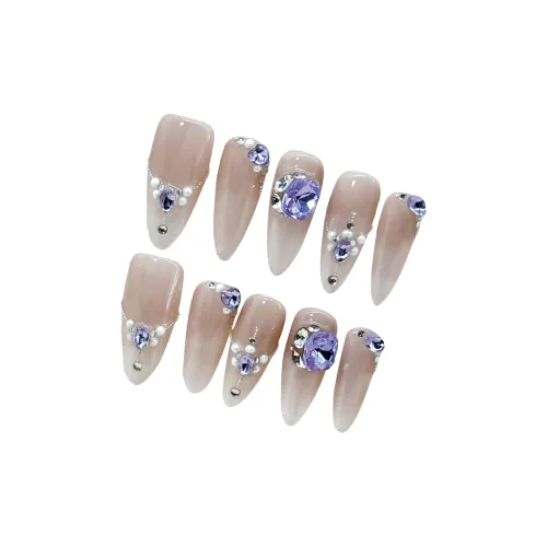 FINGERBOOK Crystal Diamond Shadow Точка Тип Розовый Градиентный Стразы Украшенный