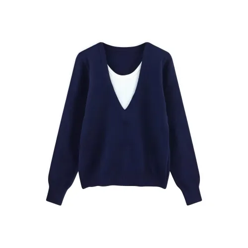 Pa33word Темно-синий Синий Женский Трикотаж