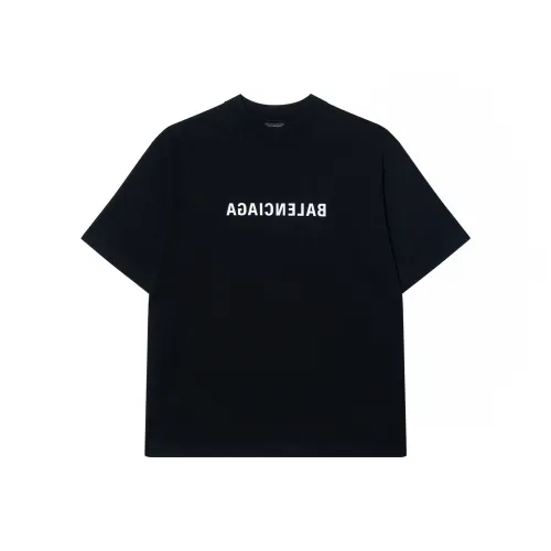 Balenciaga SS22 T-Shirt Loose Fit Unisex Black Баленсиага SS22 T-Рубашка Свободного кроя Унисекс Черная