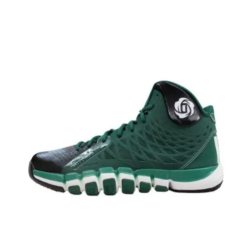 Adidas D Rose 773 2 Амортизация Износостойкий MID Топ Баскетбольные кроссовки Унисекс Черный Зеленый