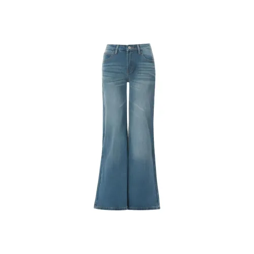 DANCANG Утягивающие Расклешенные Джинсы Женские