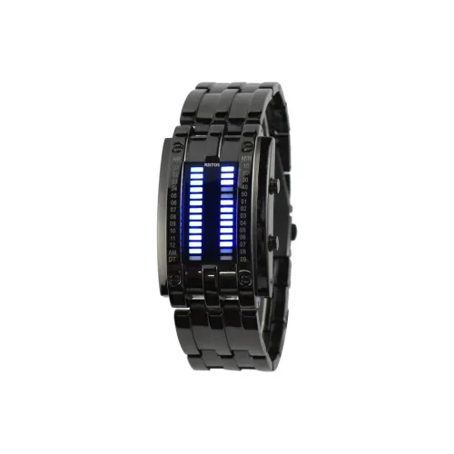RISTOS Электронный Механизм Сплав Ремешок Часы Унисекс Черный Циферблат