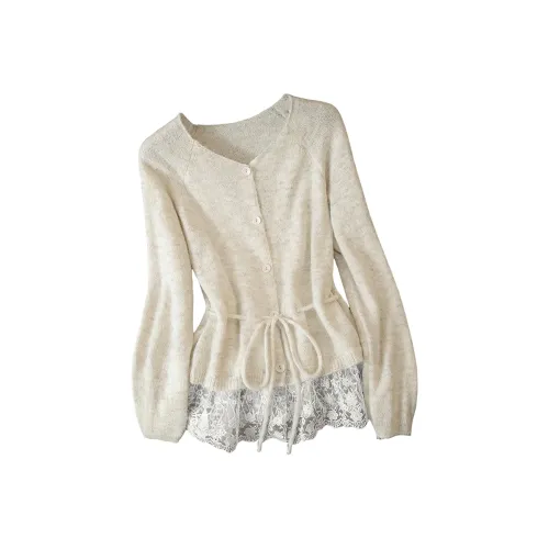 SIBAISHE Овсяный Женский Трикотаж