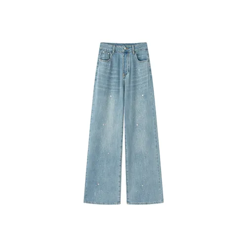 MH Светло-синие женские джинсы