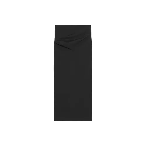 ZARA Черные Женские Повседневные Длинные Юбки