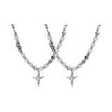 Звезда Крест Ожерелье (1 пара)