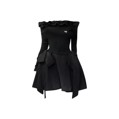 JOPPTI Длинное платье с длинными рукавами женское