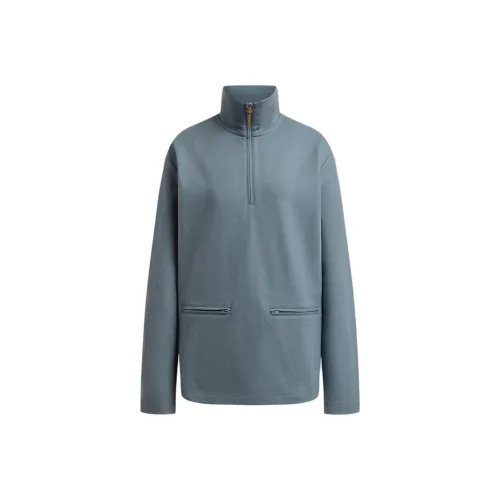 12 STOREEZ Серый Синий Женский Свитшот