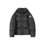 Глубокий черный, укороченный, хлопковый пуховик