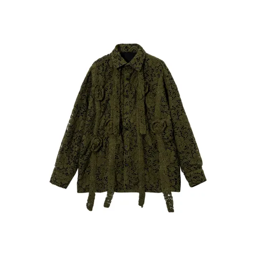 SUPEREALLY Армия Зеленый Унисекс Рубашки