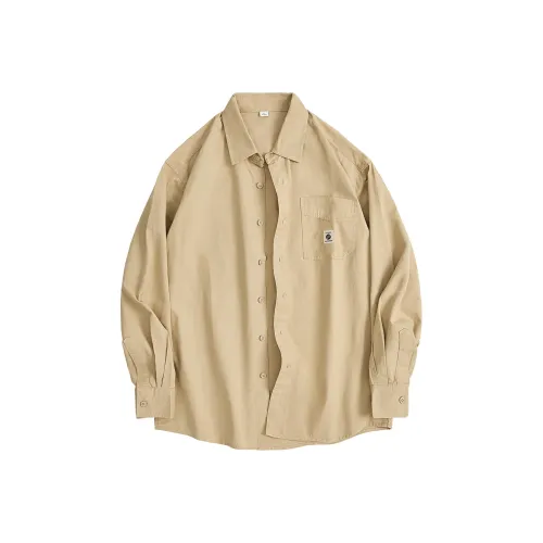 Hansca Осенний Trendy Versatile Свободный крой Длинный рукав Рубашка Мужская