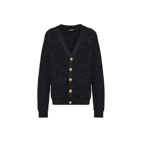 BALMAIN Черный Мужской Трикотаж