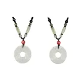 Мирная застежка, китайское благоприятное животное, ожерелье, 1 пара