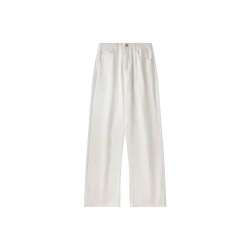 BAOZHAGE Белый Унисекс Повседневные Штаны
