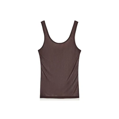 ZARA Коричневый Женские Майки