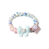 Синий бант, кошка, резинка для волос